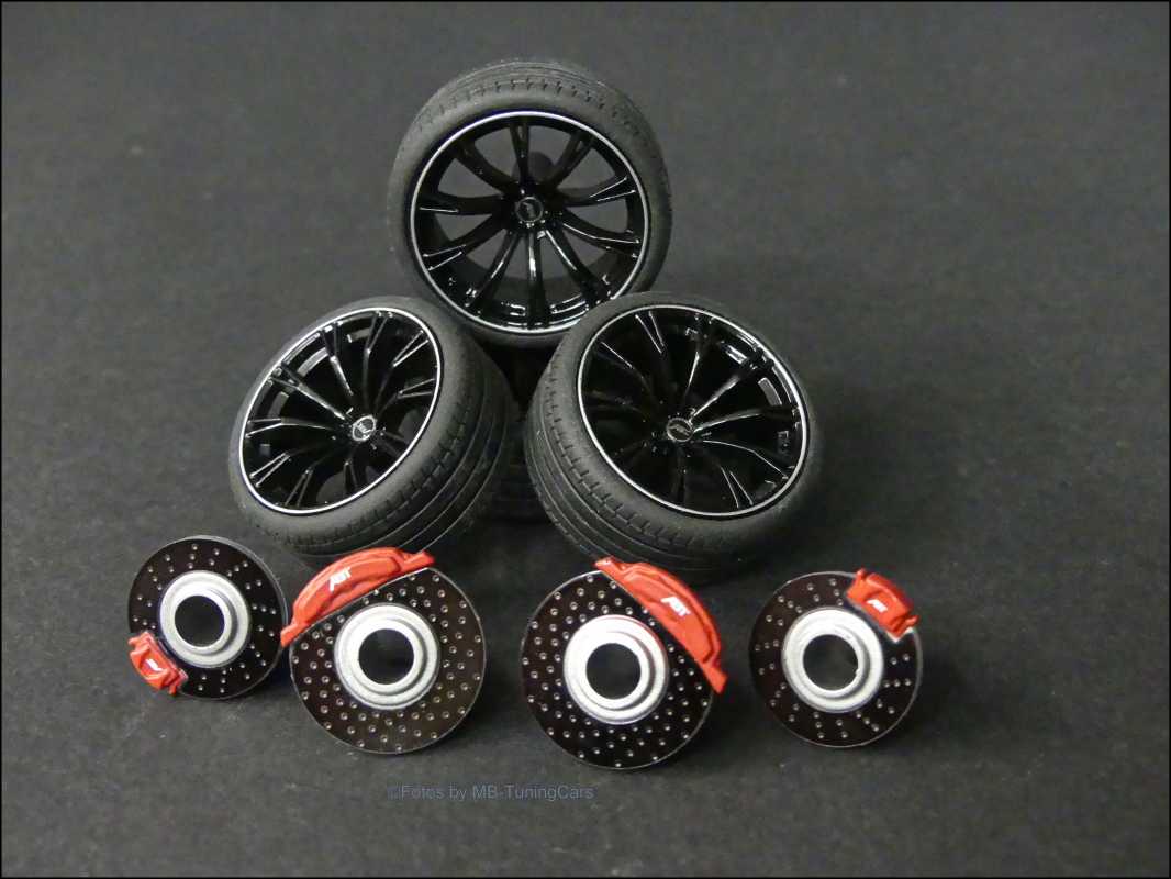 1:18 Audi RS6+ ABT ASIA EDITION Rim Size